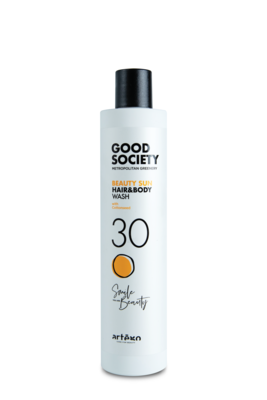 01-130100 GOOD SOCIETY 30 BEAUTY SUN HAIR & BODY WASH 300ML